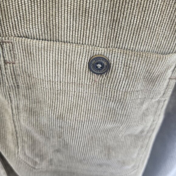 Original Weatherproof Vintage Olive Green Corduroy Button Down Shirt Medium - Picture 5 of 11